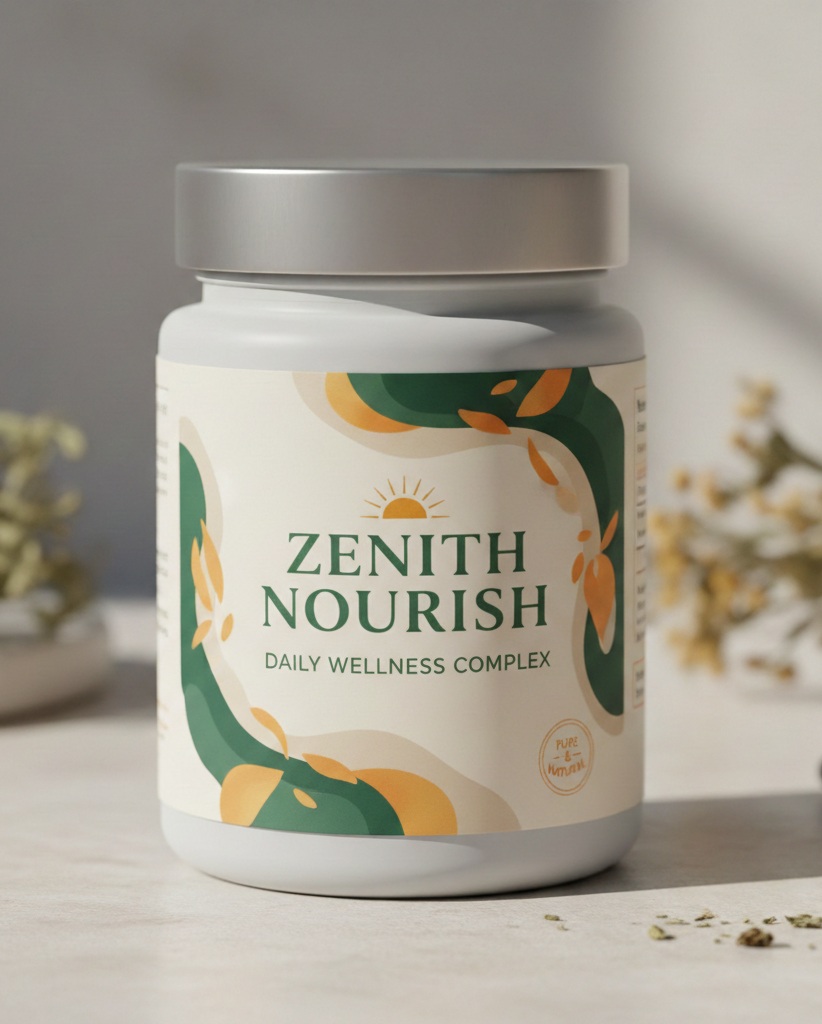 Zenith Nourish product package illustration